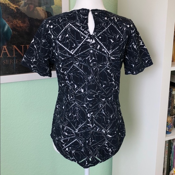 J. Crew Blue Eyelet Blouse - Picture 5 of 8